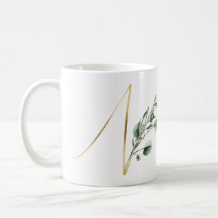 Winter holidays initials mug