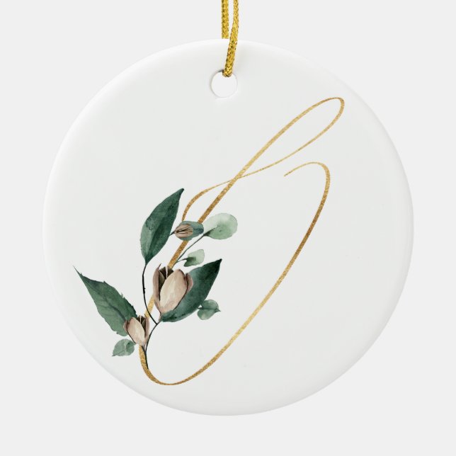 Winter holidays initials ornament (Front)