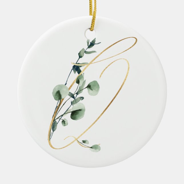 Winter holidays initials ornament (Front)