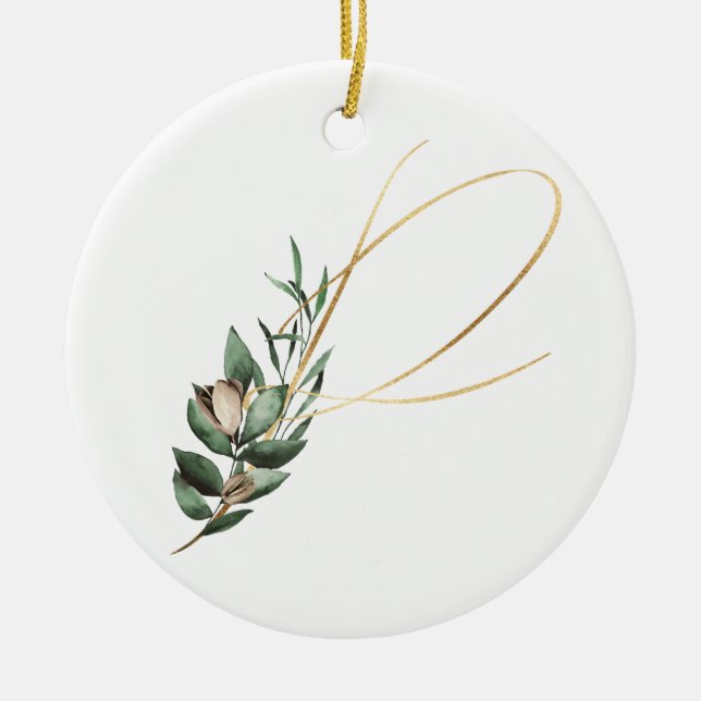 Winter holidays initials ornament (Front)
