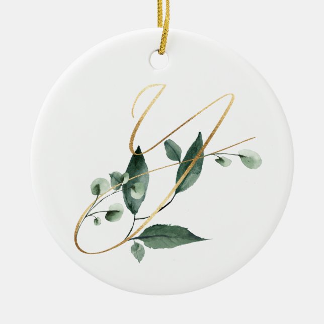 Winter holidays initials ornament (Front)