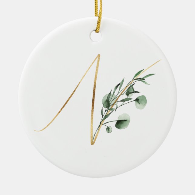 Winter holidays initials ornament (Front)