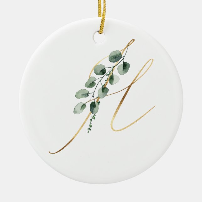 Winter holidays initials ornament (Front)