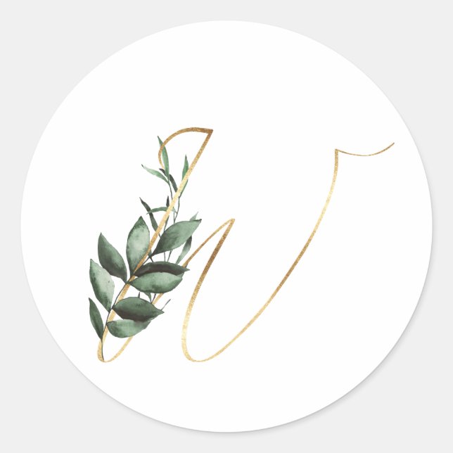 Winter holidays initials sticker (Front)