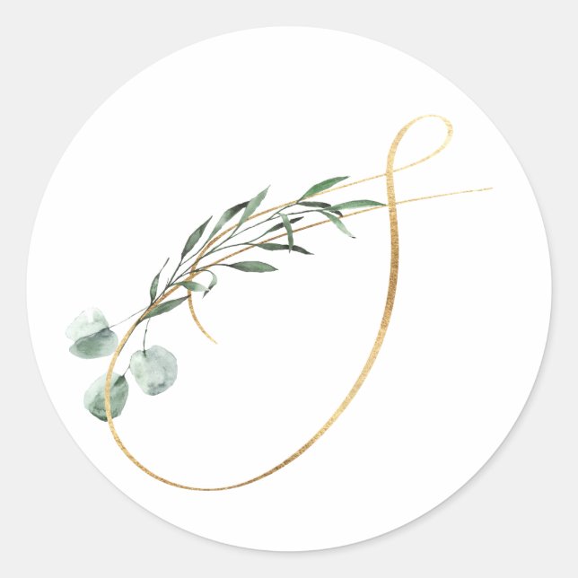 Winter holidays initials sticker (Front)