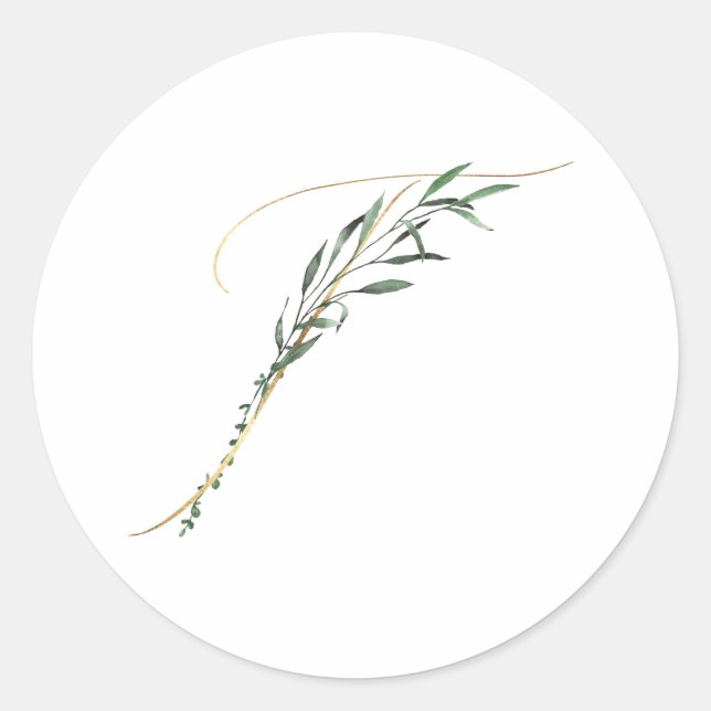 Winter holidays initials sticker (Front)