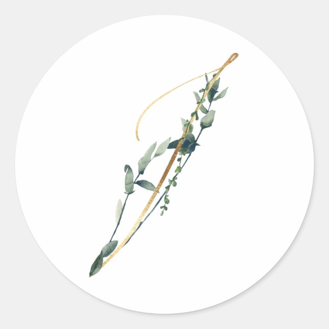 Winter holidays initials sticker (Front)