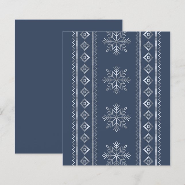Winter holidays knitwear snowflake design (Front/Back)