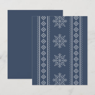Winter holidays knitwear snowflake design