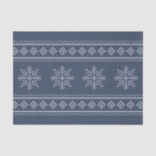 Winter holidays knitwear snowflake design tissue paper