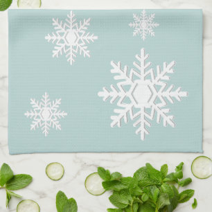 Winter Holidays Owl Tea Towel