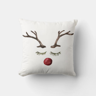 Winter holidays Rudolph Cushion