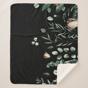 Winter holidays sherpa blanket