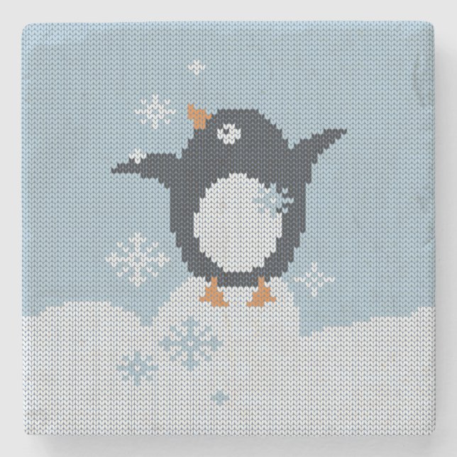 Winter Holidays Stone Coaster (Front)