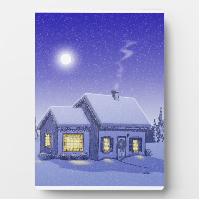 Winter Home 2 Plaque (Front)
