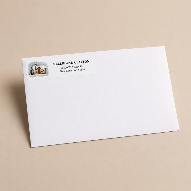 Winter Home Return Address Labels (Creator Uploaded)