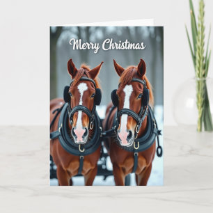 Winter Horse Christmas Card