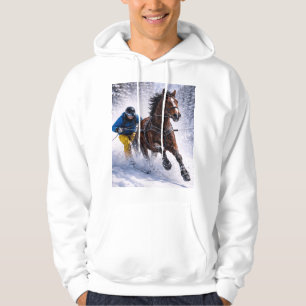 Winter Horse Crafts Party Supplies Wrapping Hoodie