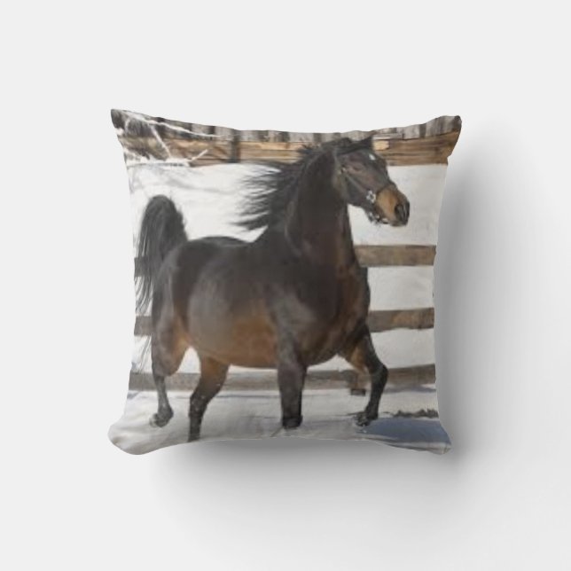 Winter Horse   Cushion (Front)