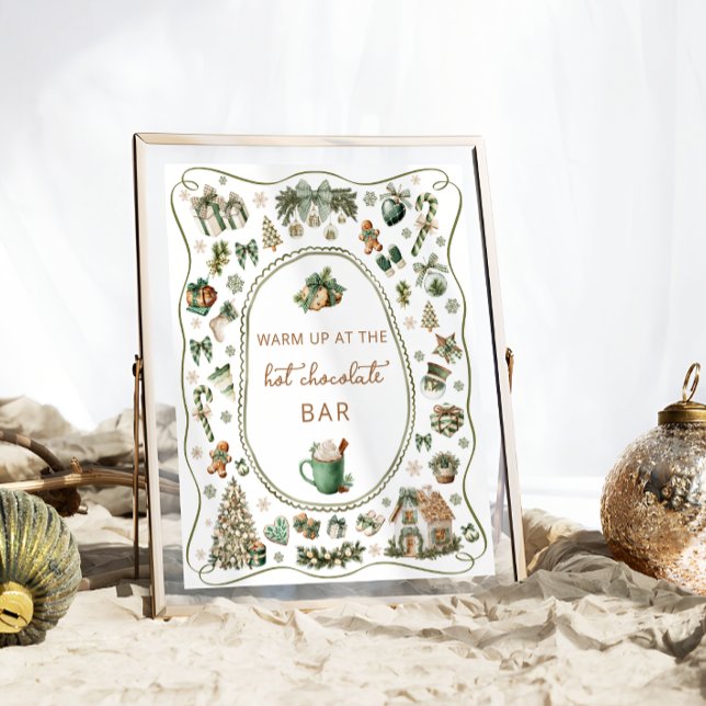 Winter Hot Chocolate Bar Baby Shower Poster (Creator Uploaded)