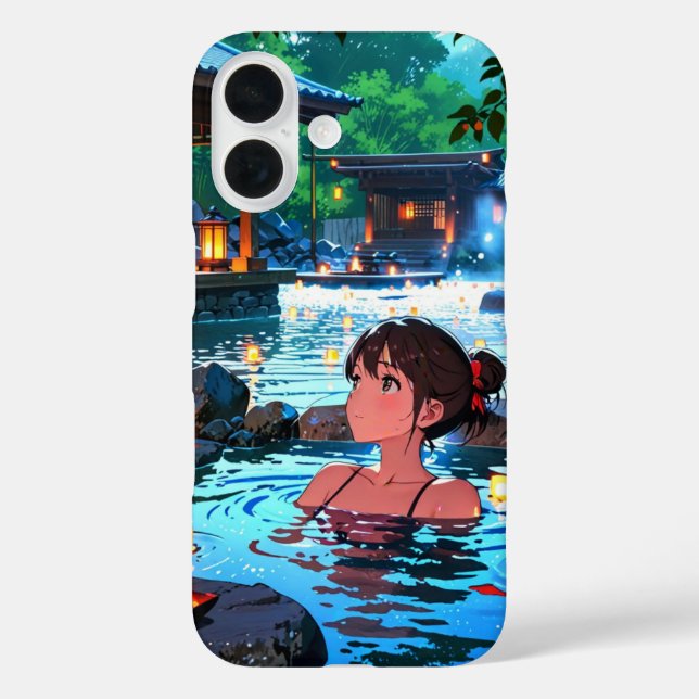 Winter Hot Springs Onsen Case-Mate iPhone Case (Back)