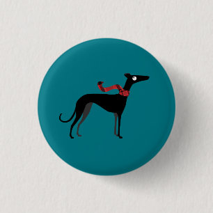 Winter Hound 3 Cm Round Badge
