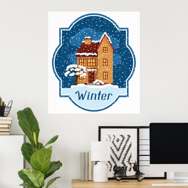 Winter House In The Snow Poster (Creator Uploaded)