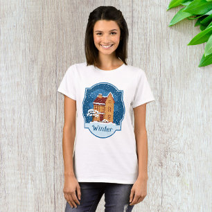 Winter House In The Snow T-Shirt