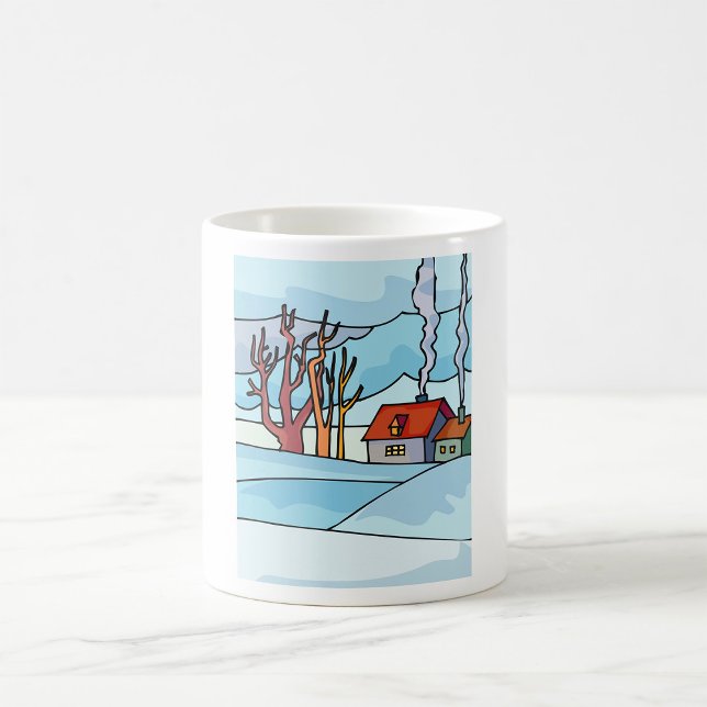Winter House Landscape Coffee Mug (Creator Uploaded)