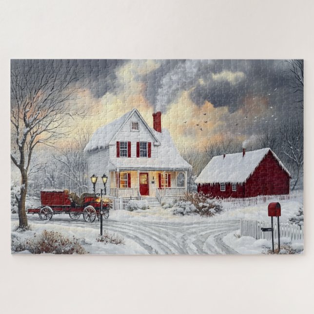 Winter House Puzzle (Horizontal)
