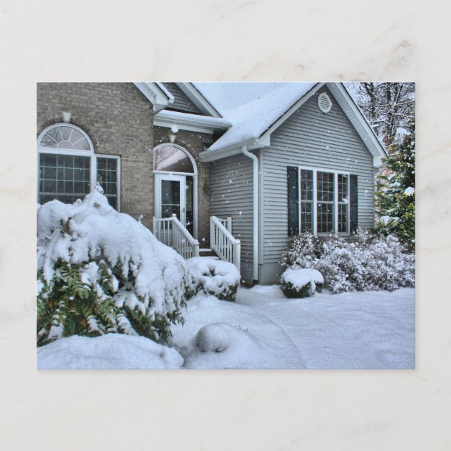 Winter houses postcard (Front)