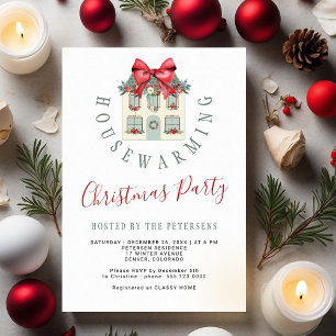 Winter housewarming Christmas party modern Invitation