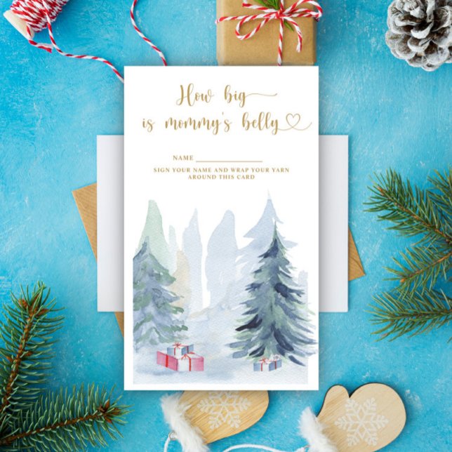 Winter how big is mummy's belly  enclosure card (Creator Uploaded)