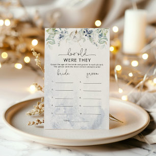 Winter How old were they bridal shower game