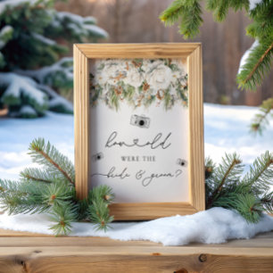 Winter How Old Were They Bridal Shower Game Sign
