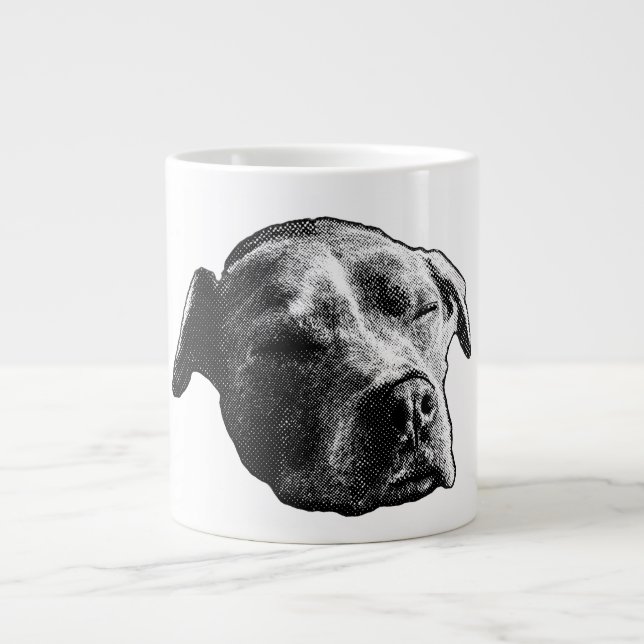 Winter Hush, Gentle Heart Large Coffee Mug (Front)
