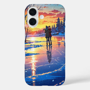 Winter Ice Skating iPhone 16 Case