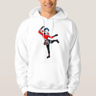 Winter Ice Skating Girl Hoodie