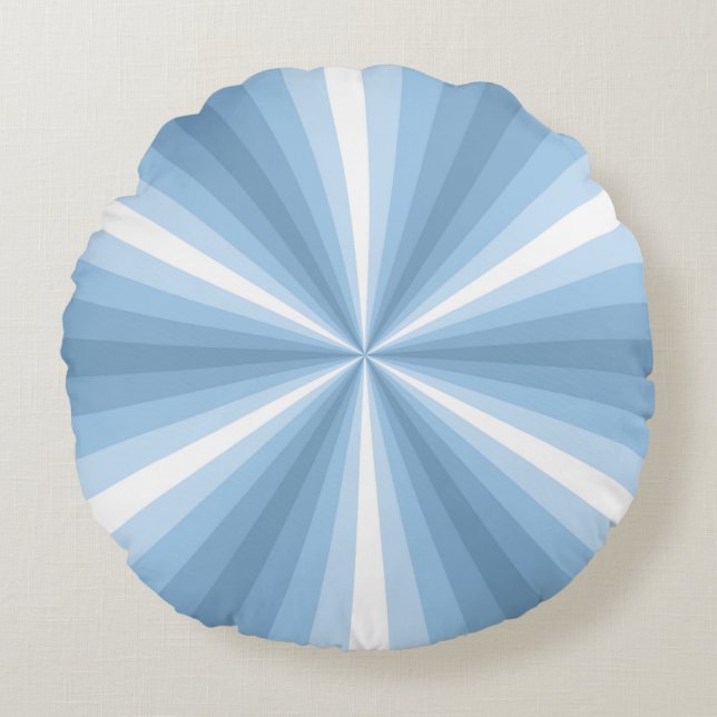 Winter Illusion Round Pillow (Front)