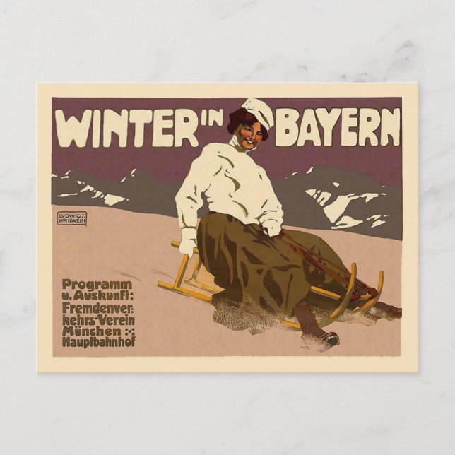 Winter In Bayern Postcard (Front)