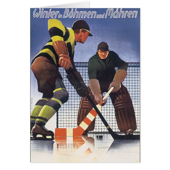 Winter in Bohmen and Mahren Vintage Travel Poster (Front)