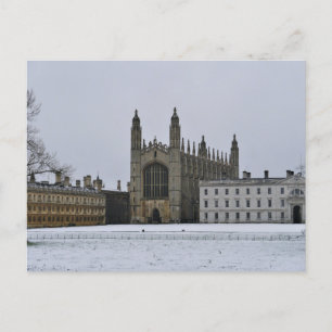 Winter in Cambridge, UK Postcard