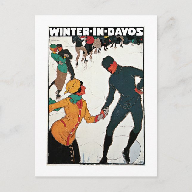 Winter in Davos Postcard (Front)