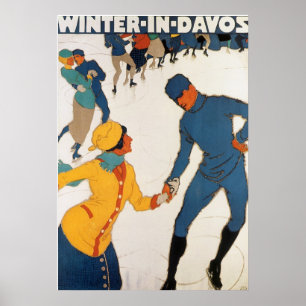 Winter In Davos Poster