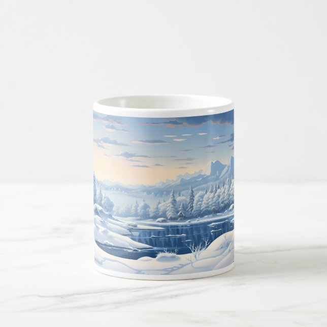 Winter In Fantasy World Coffee Mug (Center)