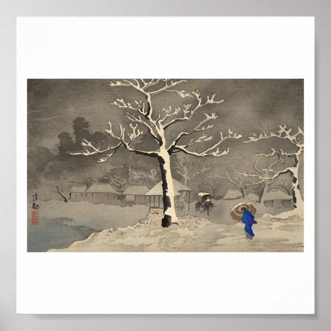Winter in Japan circa 1915 Poster (Front)