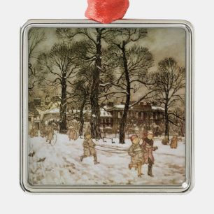 Winter in Kensington Gardens Metal Tree Decoration