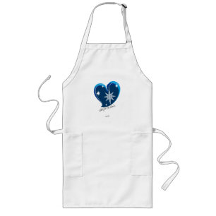 winter in love-Signature-Blue Long Apron