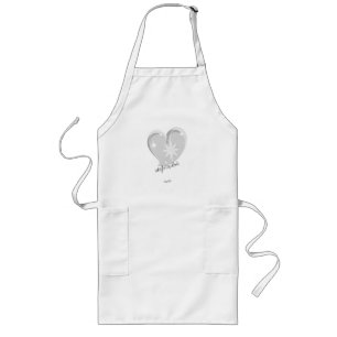 winter in love-Signature-Silver Long Apron