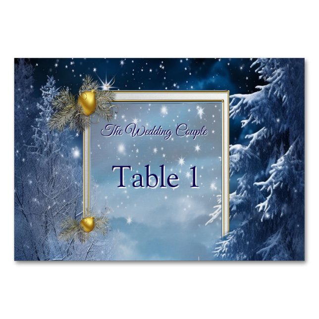 WINTER  in Magical Wonderland Table Number (Front)
